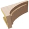 Ekena Millwork 7"W x 14"D x 7"H Wide Rivera Rough Cedar Woodgrain TimberThane Corbel, Primed Tan CORUR07X14X07RIVRCPR - alternate 3